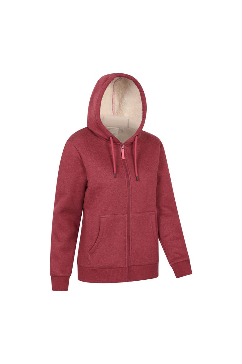 Dalton Fleece Lined Full Zip Hoodie, Alternate, color, Rust