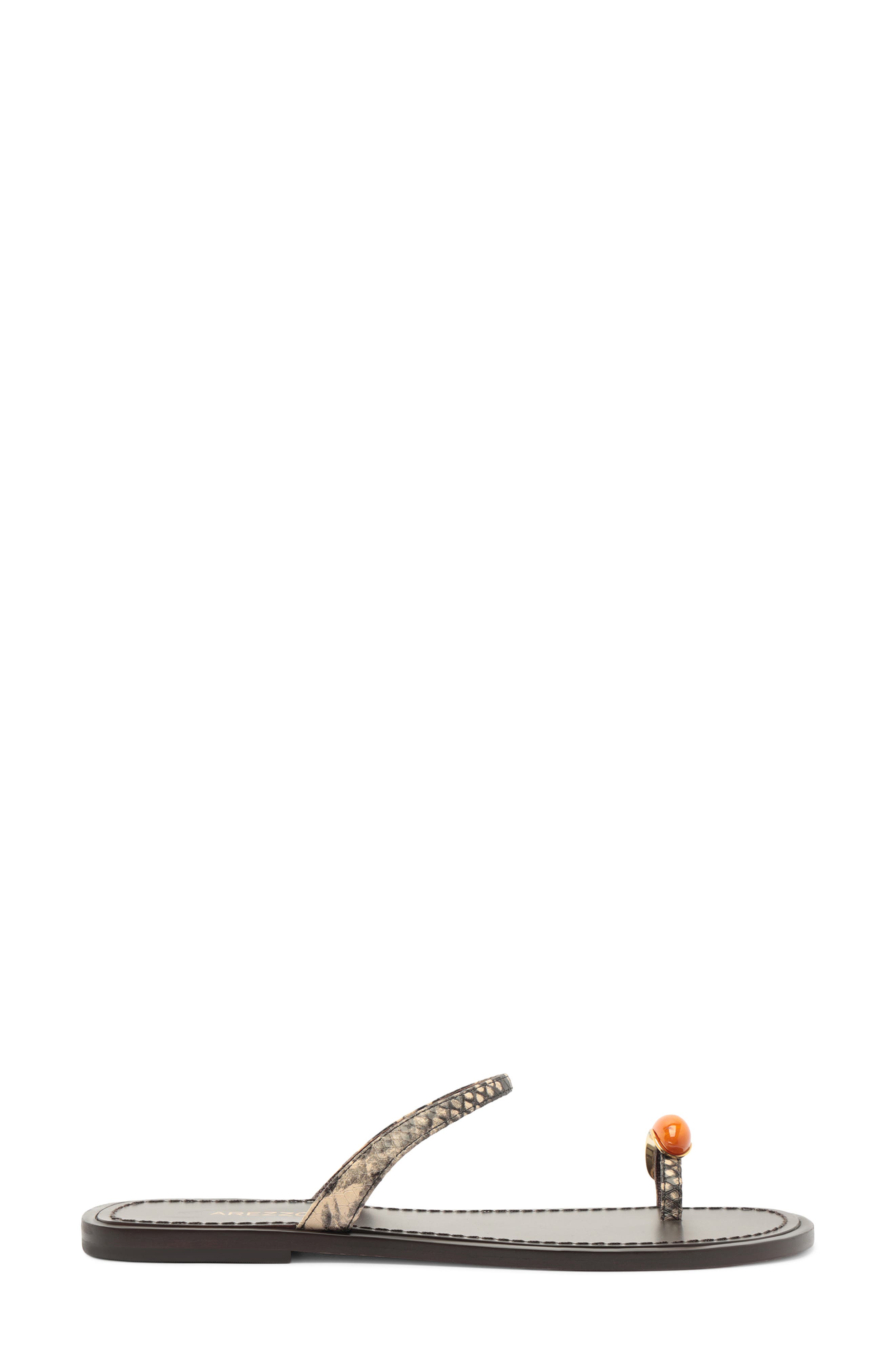 Arezzo Sophie Slide Sandal, Alternate, color, Osso