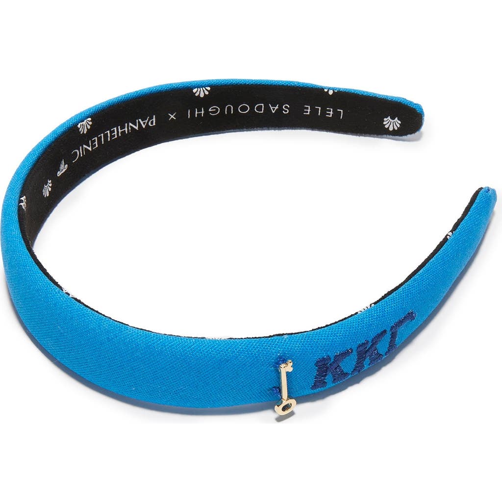 Lele Sadoughi Kappa Kappa Gamma Charlotte Headband In Blue