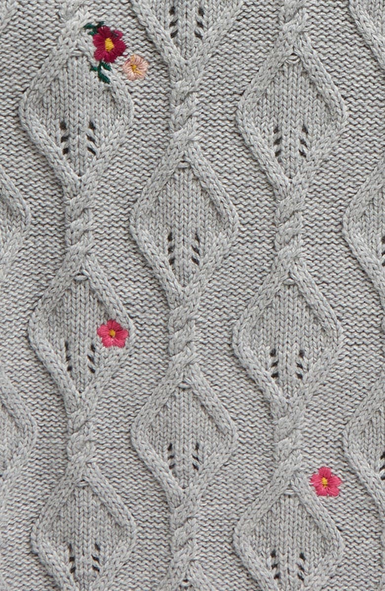Tucker + Tate Kids' Embroidered Cable Sweater, Alternate, color, 