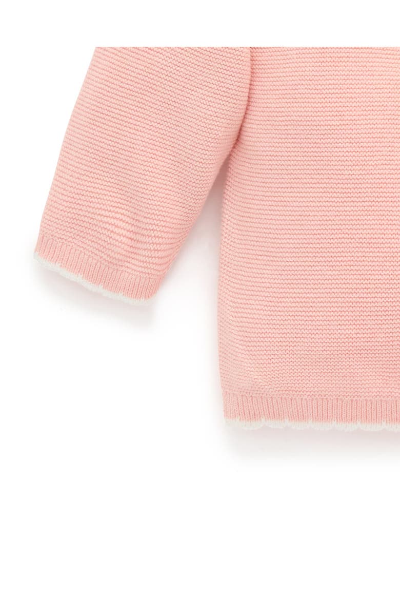 Purebaby Embroidered Frida Knit Sweater, Alternate, color, Guava Melange