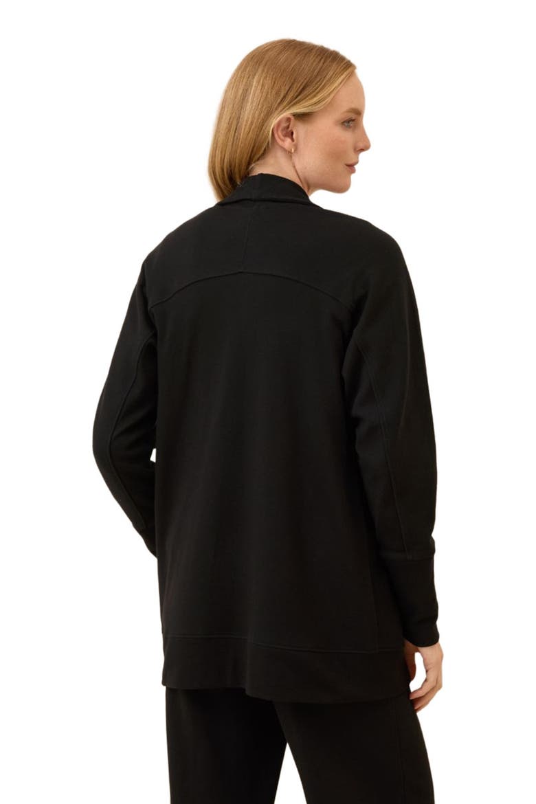 Organic Cotton Airplane Wrap Cardigan, Alternate, color, Black