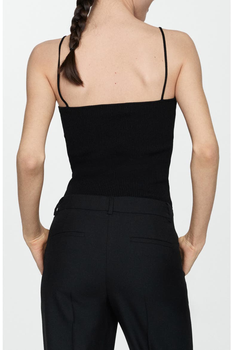 Twist Neck Knit Top, Alternate, color, BLACK