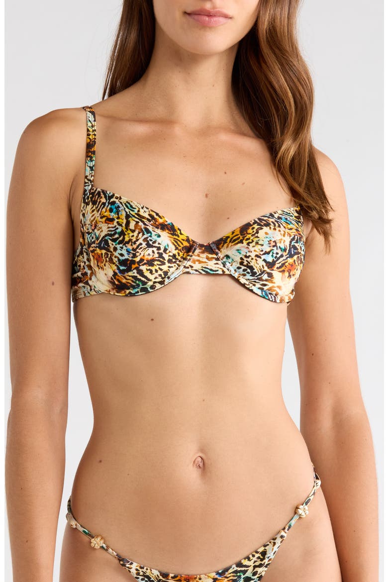 Ditzy Underwire Bikini Top, Main, color, SUNDAZE