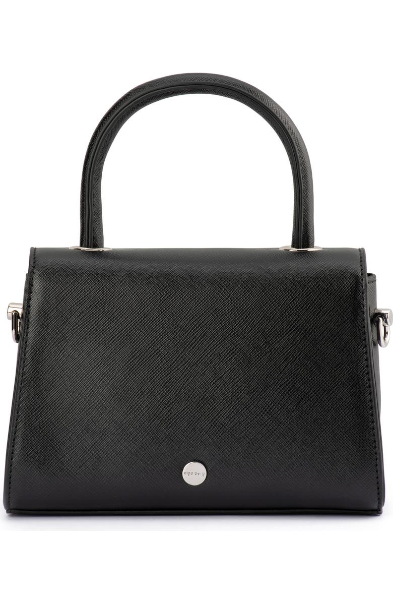 Olga Berg Alejandra Embellished Top Handle Bag, Alternate, color, Black