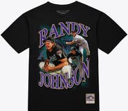 Mitchell & Ness Men's Mitchell & Ness Randy Johnson Black Arizona Diamondbacks Legendary Collage Player T-Shirt