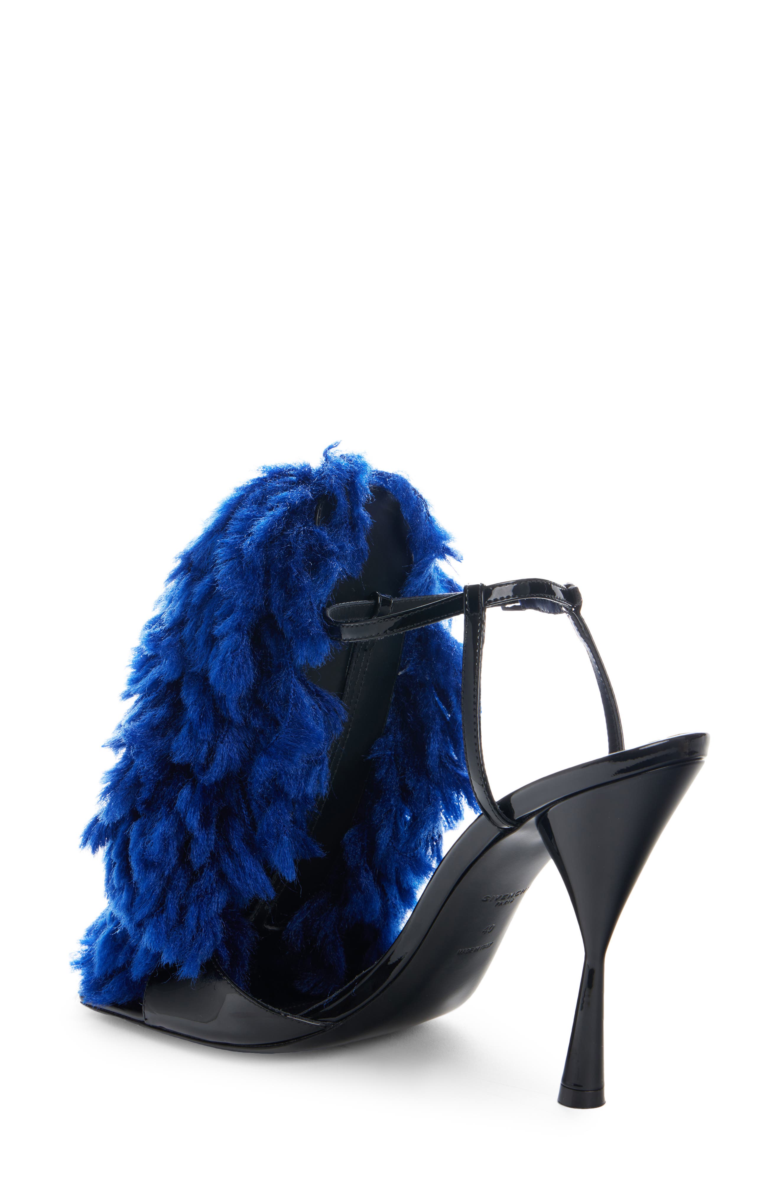 Pompom Sandal, Alternate, color, SAPHIR BLUE