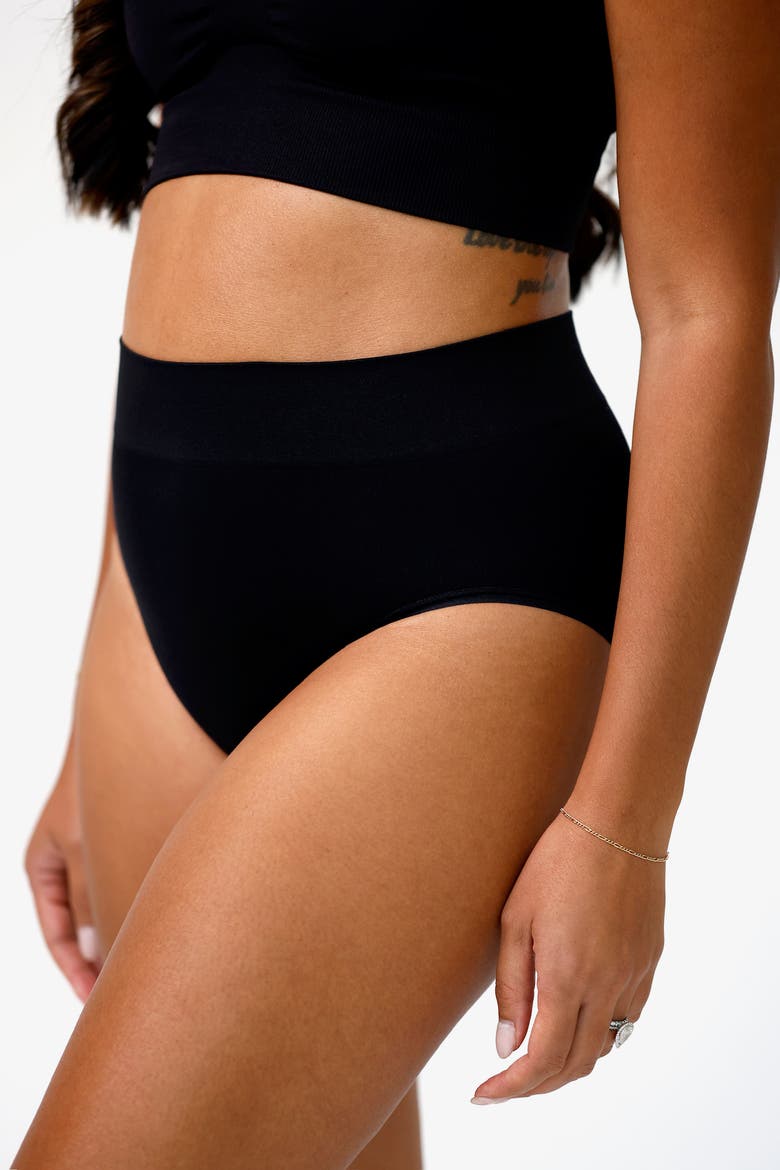 High Rise Bikini, Alternate, color, Black