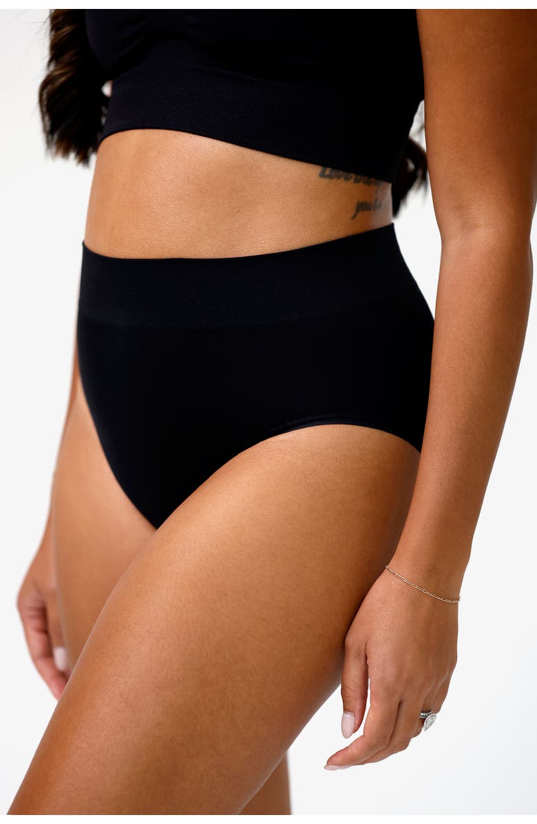 Blush & Bashful High Rise Bikini, Alternate, color, Black