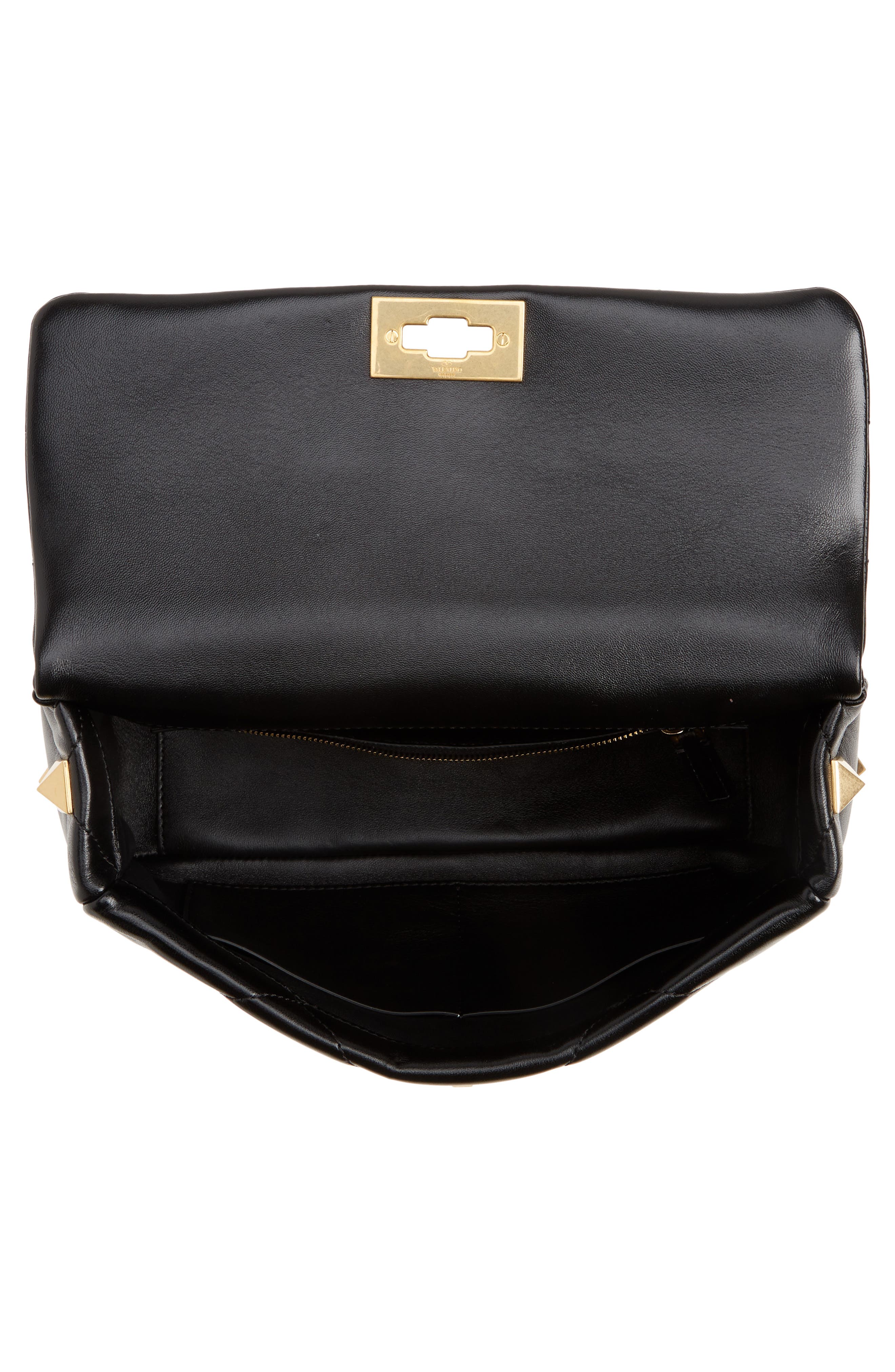 Valentino Garavani Roman Stud Nappa Chain Bag, Alternate, color, 