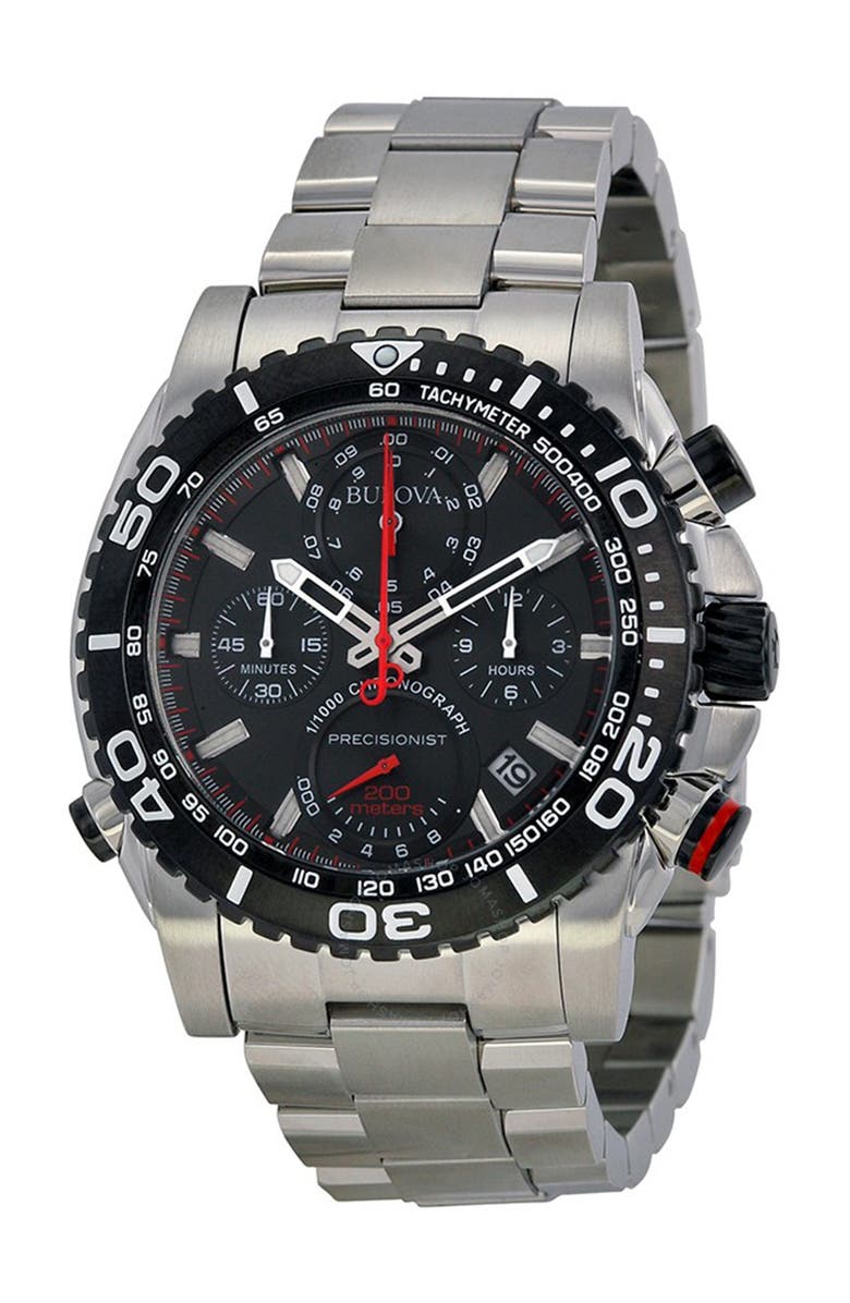 BULOVA Men's Precisionist Analog Quartz Bracelet Watch, 48mm, Main, color, 