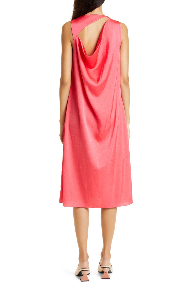 Baum und Pferdgarten Amami Cutout Drape Crinkled Satin Dress, Alternate, color,