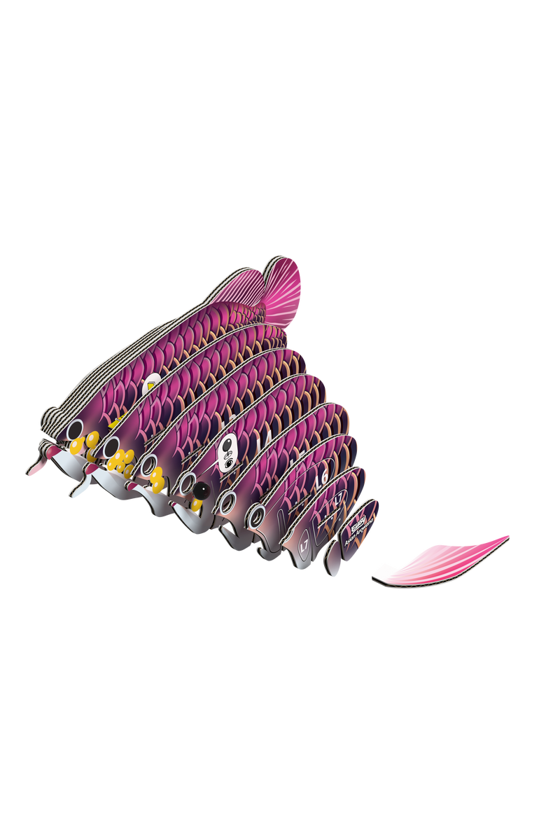 Eugy Puzzles Asian Arowana 3D Puzzle, Alternate, color, NO COLOR