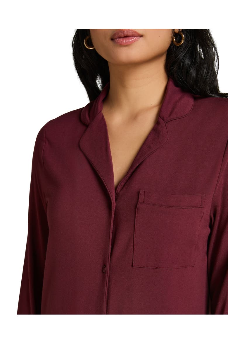 Essential Jersey Shirtdress, Alternate, color, Windsor Wine