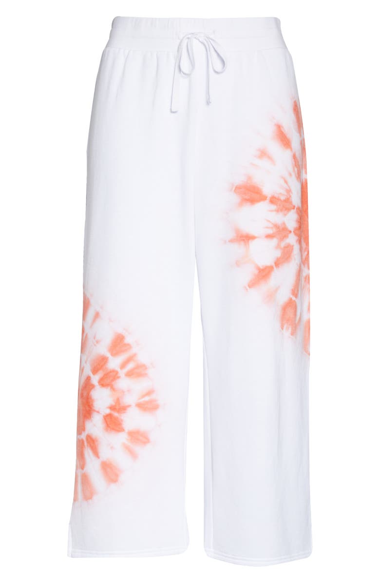 BP. All Weekend Crop Pants, Alternate, color, White Placed Tie Dye