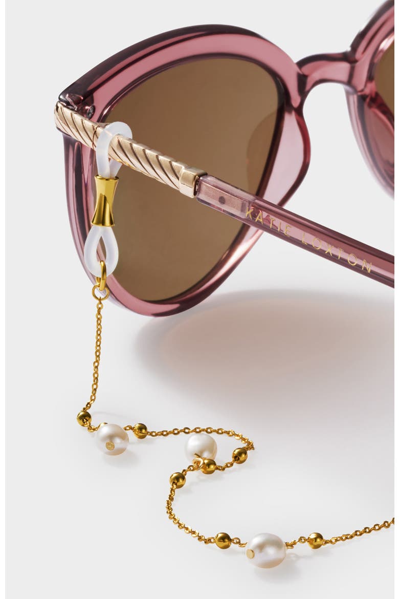 Sol Pearl Sunglasses Chain, Alternate, color, Gold Coated
