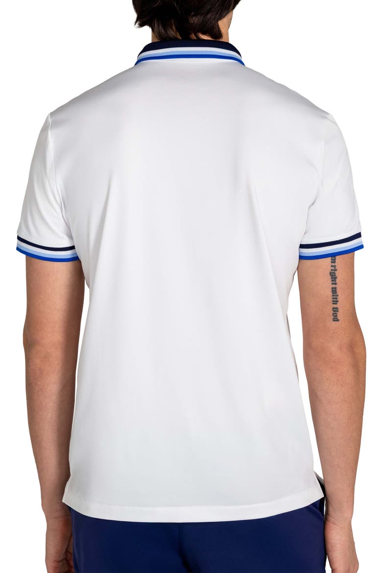McClure Tipped Performance Golf Polo, Alternate, color, BRIGHT WHITE