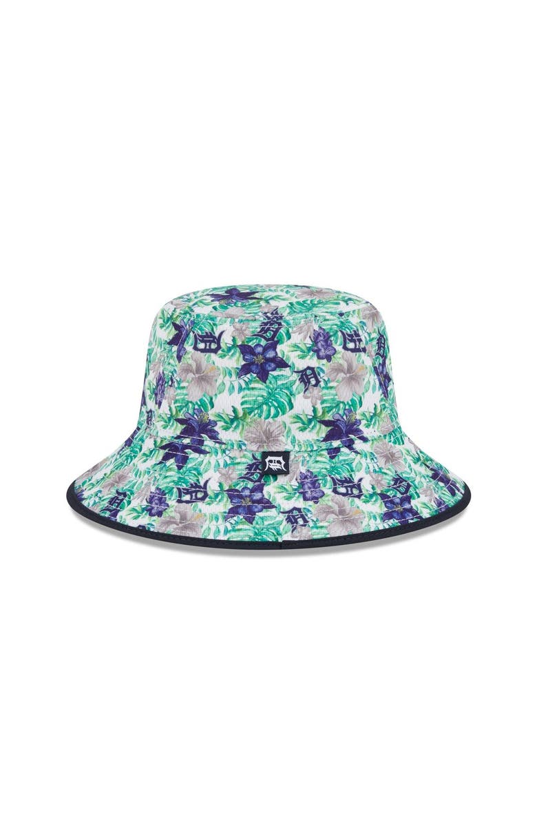 New Era Men's New Era Detroit Tigers Tropic Floral Bucket Hat, Alternate, color,