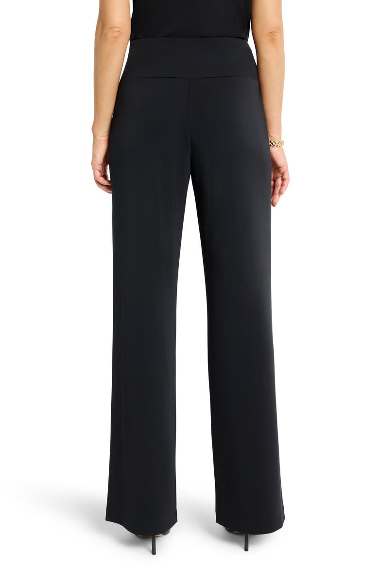 Cummerbund Waist Crepe Pants, Alternate, color, BLACK ONYX