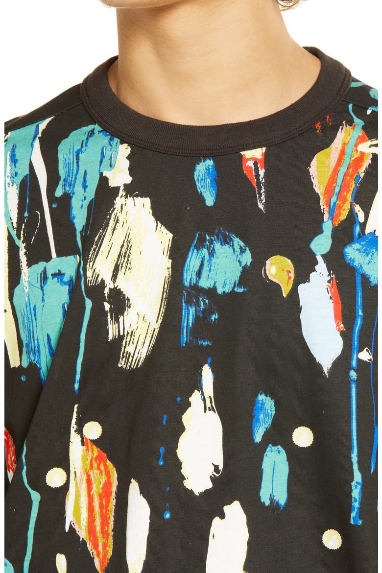 Cristina Martinez Gender Inclusive Graphic Tee, Alternate, color, BLACK MESSY TERRANE