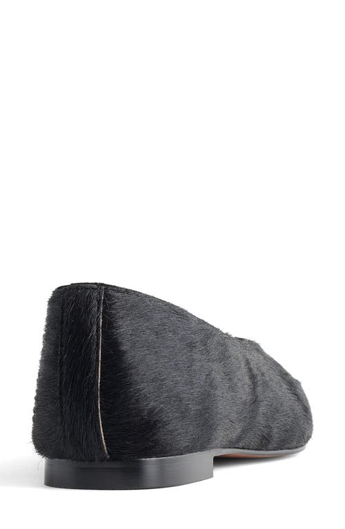 Madewell The Mylie Genuine Haircalf Ballet Flat In Black