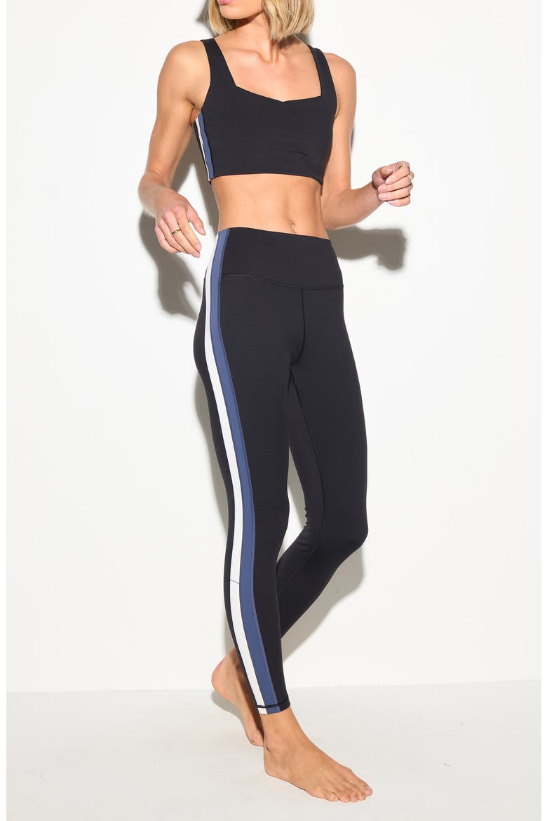 Ezra Longline Sports Bra, Alternate, color, BLACK