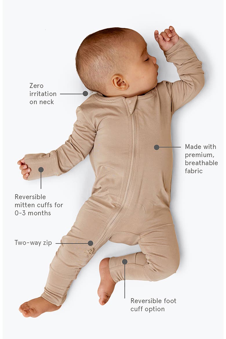 CloudBlend™ Footless One-Piece Pajamas, Alternate, color, ACADIAN