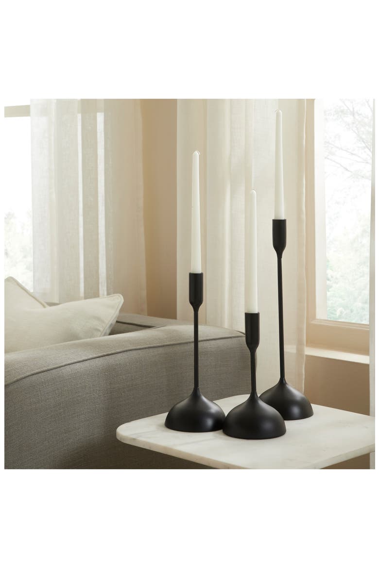 Ferris Set of 3 Candleholders, Alternate, color, BLACK