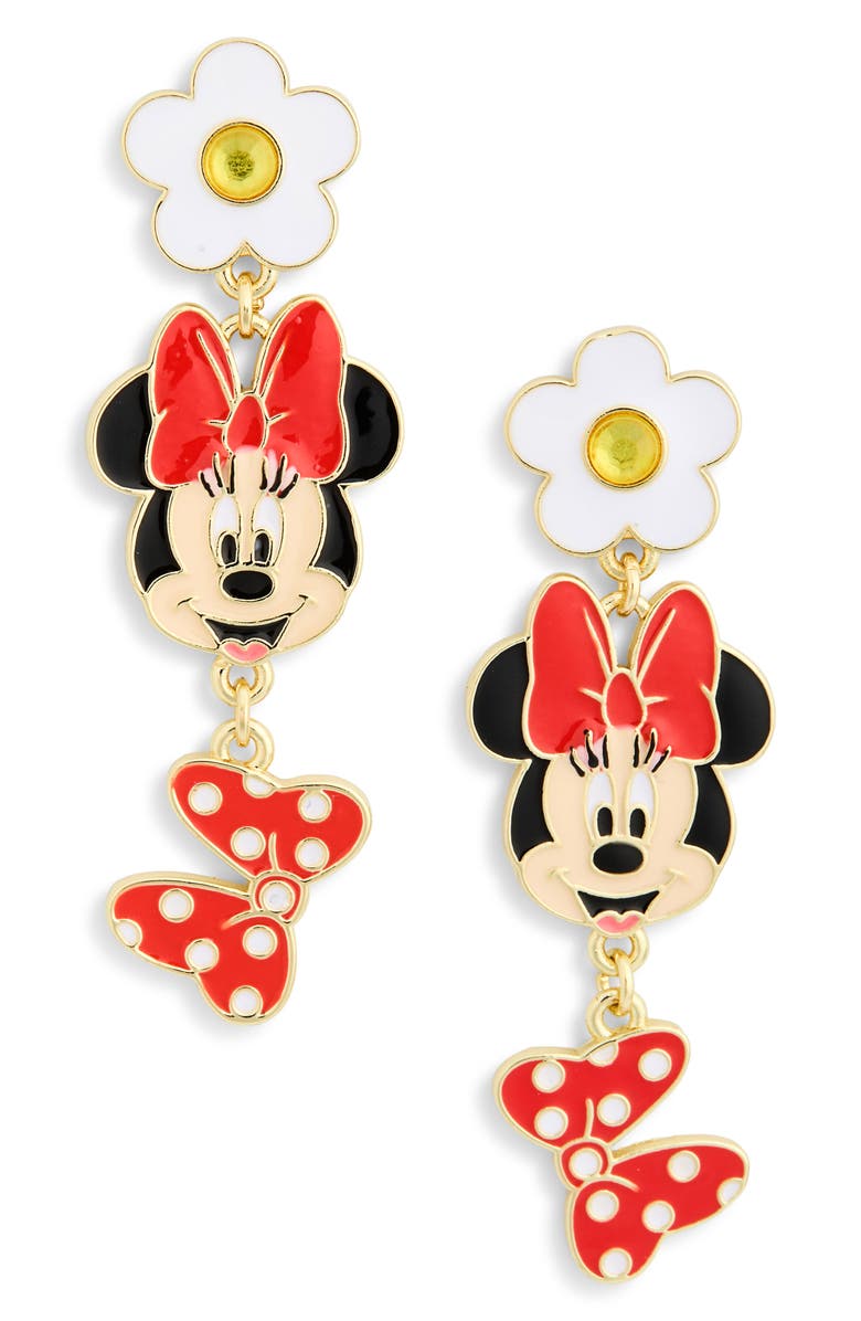 BaubleBar x Disney<sup>®</sup> Minnie Mouse Drop Earrings, Main, color,