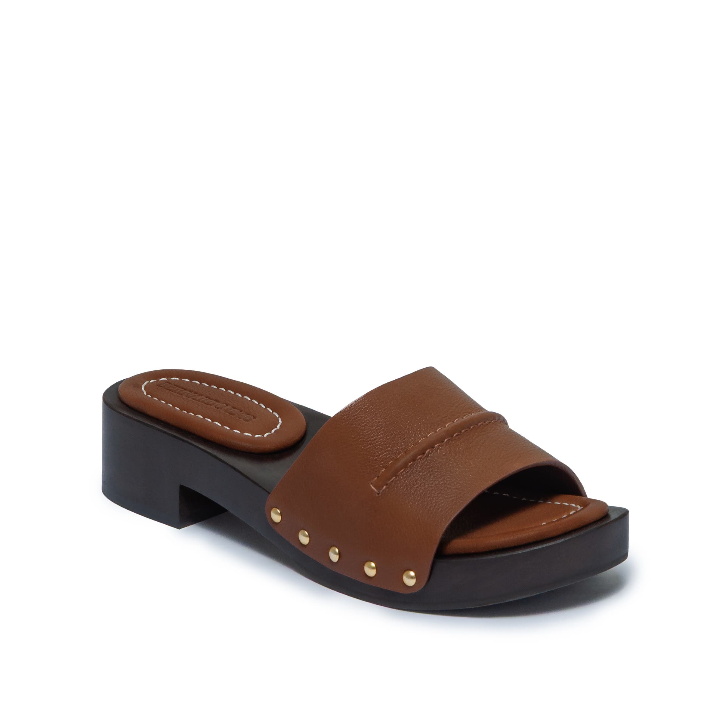 Bernardo 1946 Footwear Blyde Low Heel Clog, Alternate, color, Saddle