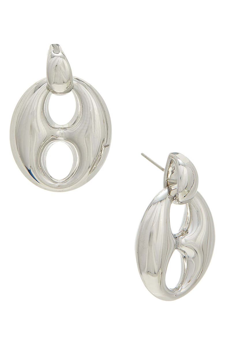 Juvell Mariner Link Drop Earrings, Main, color, Silver