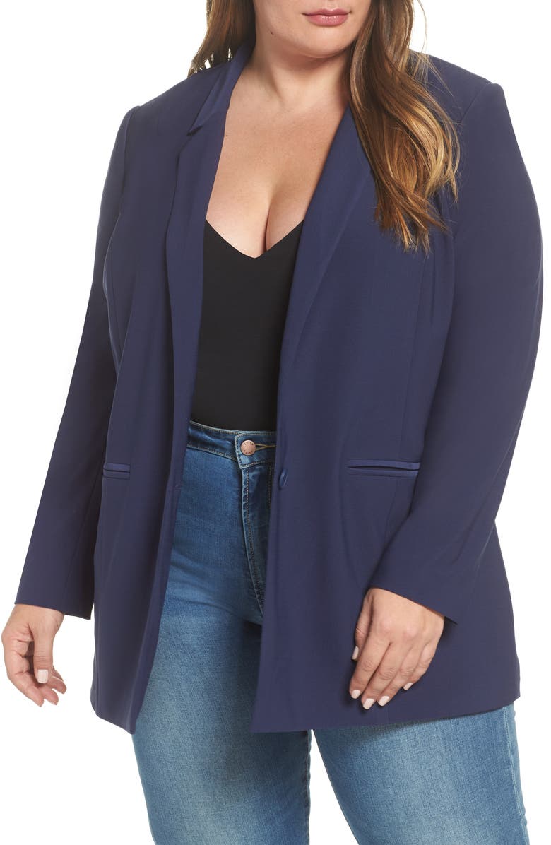 Leith Longline Knit Blazer, Alternate, color, 