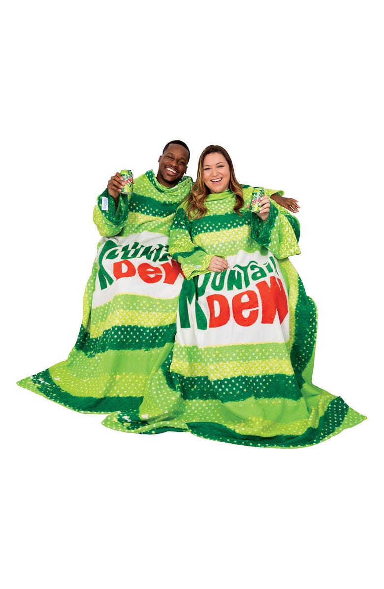 SNUGGIE Mountain Dew Wearable Blanket, Alternate, color, Green