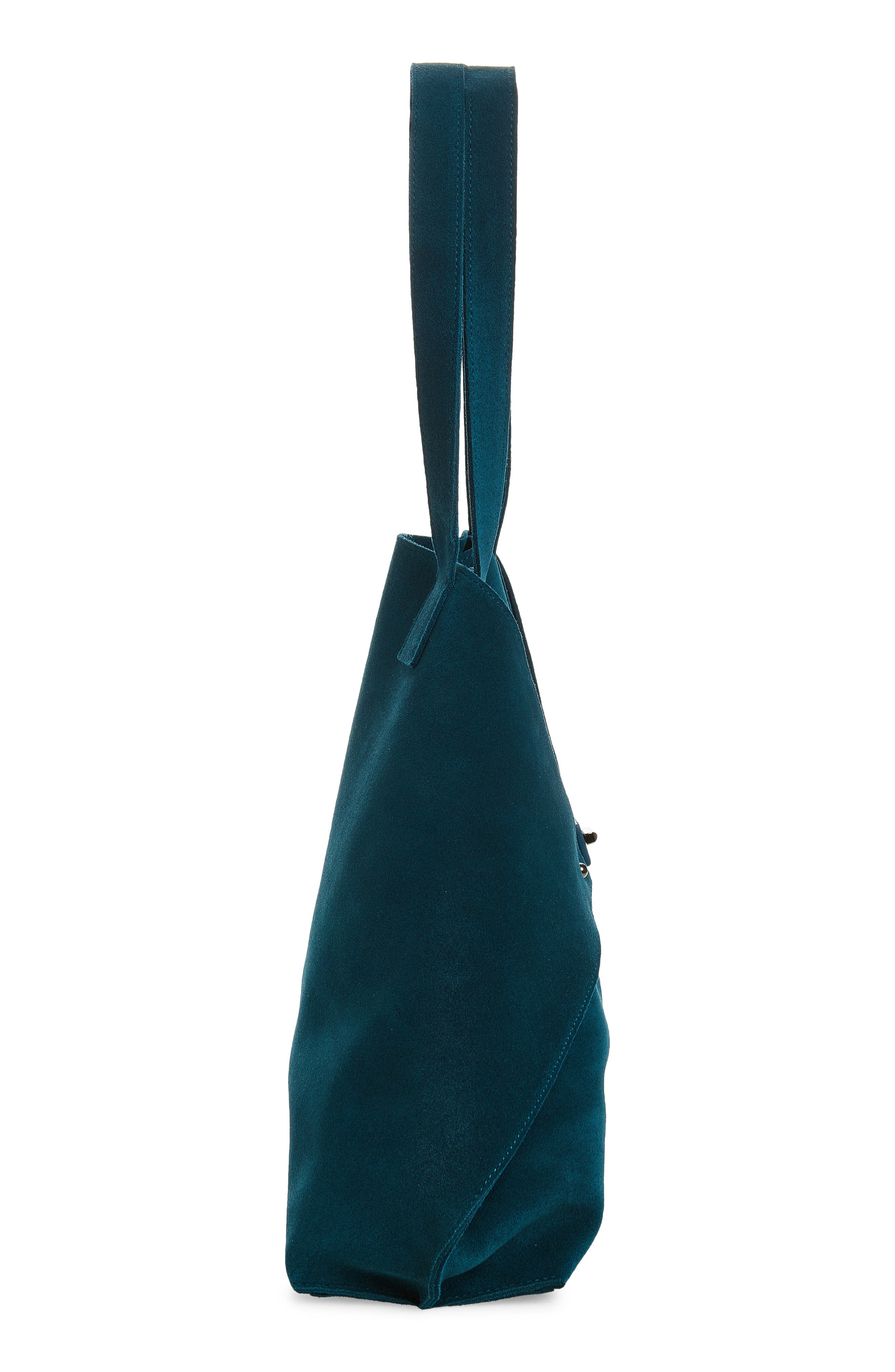 Medium AI Suede Convertible Shoulder Tote, Alternate, color, OTTANIO