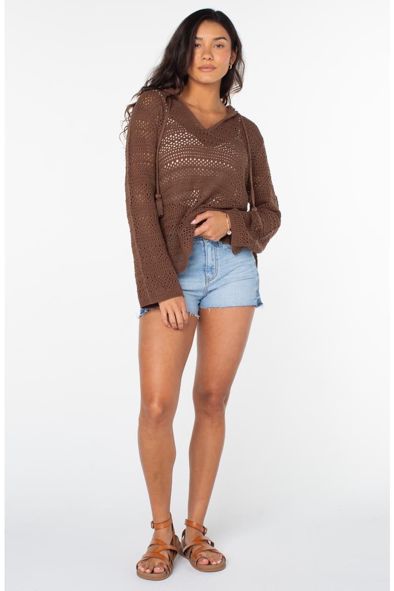Hippie Love Open Stitch Hoodie, Alternate, color, TIRAMISU SOL