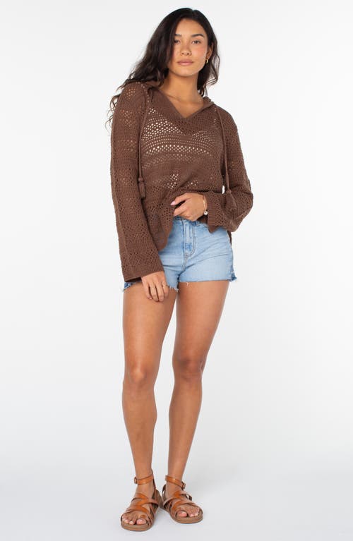 Roxy Hippie Love Open Stitch Hoodie In Tiramisu Sol