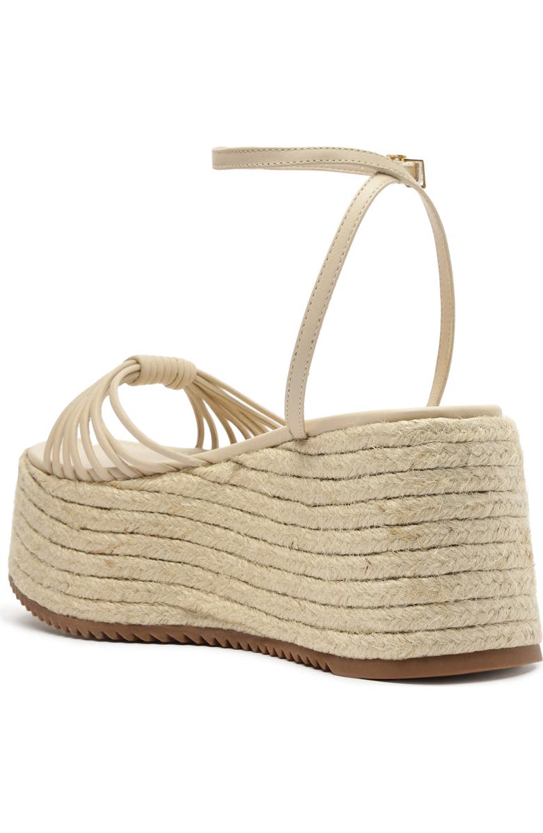 Schutz Livia Platform Wedge Sandal, Alternate, color, Off White