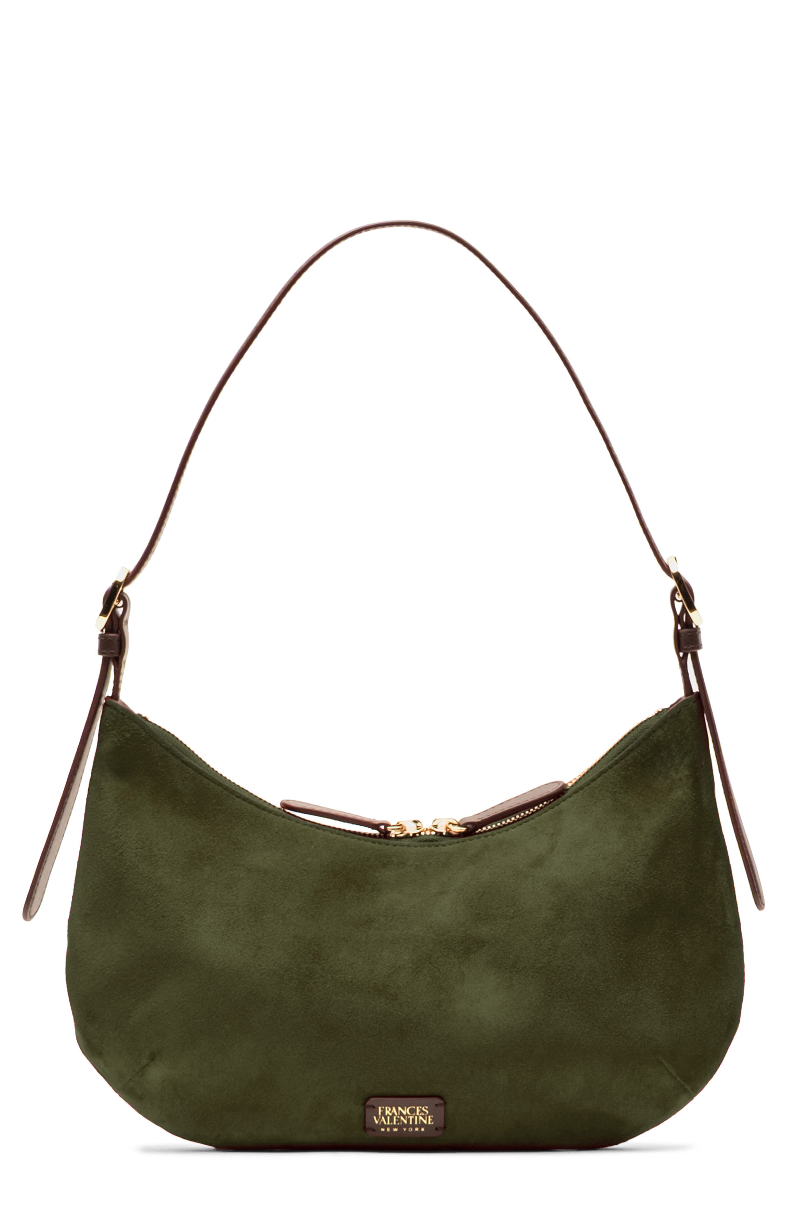 Frances Valentine Starr Hobo Shoulder Bag, Main, color, Olive