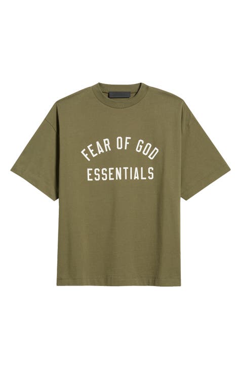 XXL FEAR OF GOD ESSENTIALS Kids Tan Ringer buy T-Shirt