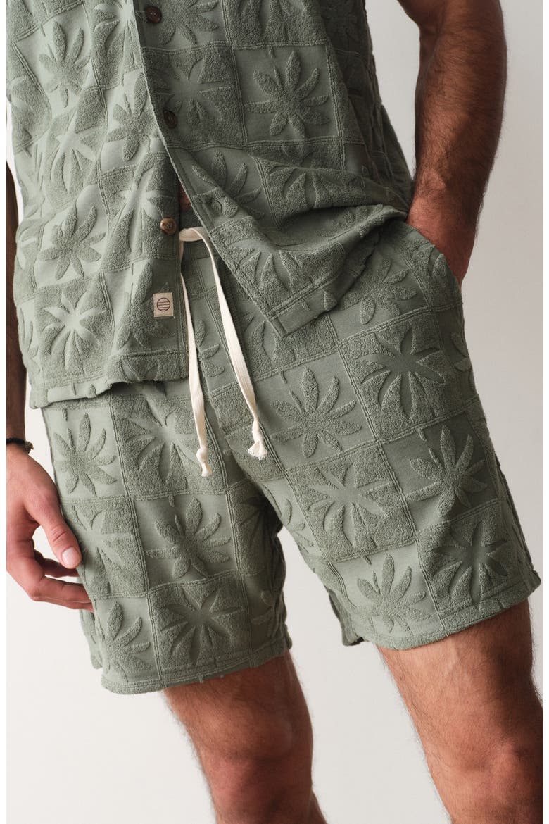 Rico Terry Drawstring Shorts, Alternate, color, SEA SPRAY