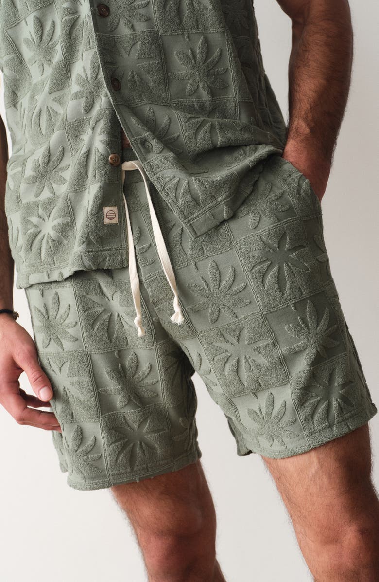 Marine Layer Rico Terry Drawstring Shorts, Alternate, color, Sea Spray