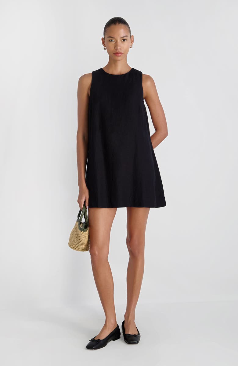 French Connection Copper Sleeveless Shift Minidress, Alternate, color, Black