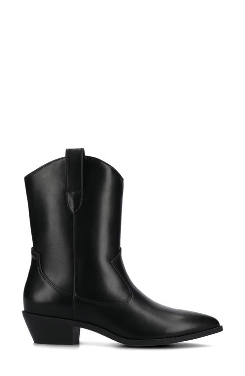 Journee Collection Fritzie Western Ankle Boot In Black