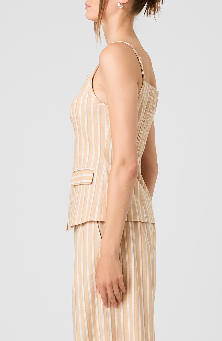 French Connection Aspen Tailored Sleeveless Linen Top, Alternate, color,