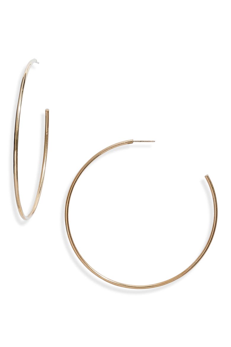 14K Gold Hoop Earrings (Nordstrom Exclusive), Main, color, YELLOW GOLD