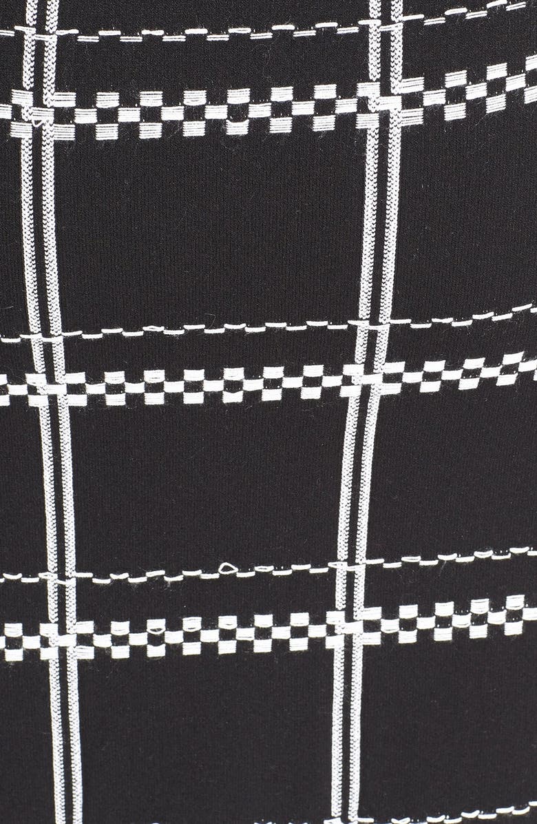 A.L.C. 'Ruley' Embroidered Checks Pencil Skirt, Alternate, color,