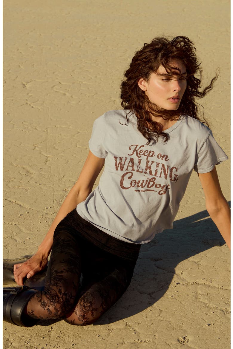Keep Walking Graphic T-Shirt, Alternate, color, SMOKEY BLUE