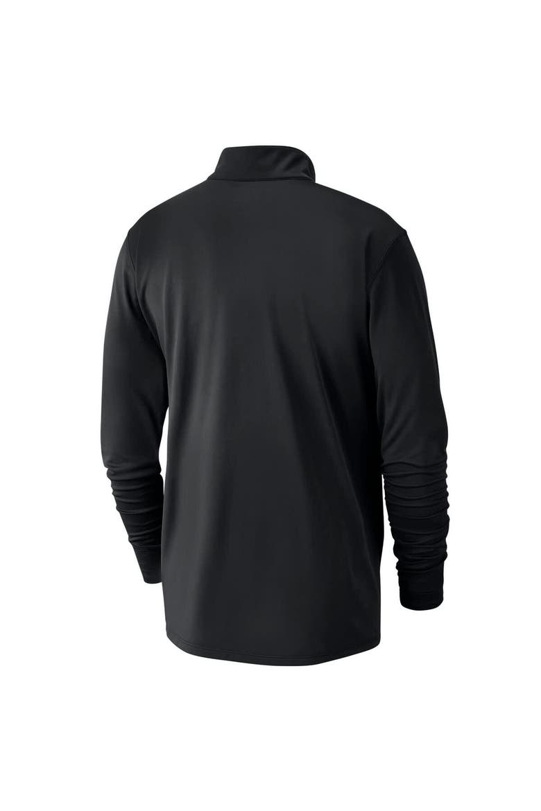 Men's Nike Black Orlando Magic 2024/25 Courtside Performance Half-Zip Top, Alternate, color, Black
