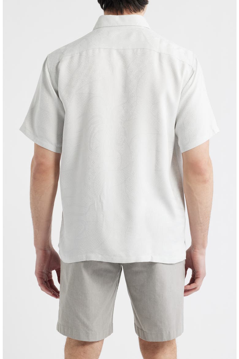 Ho'l Nalo Jacquard Short Sleeve Button-Up Shirt, Alternate, color, SHELL