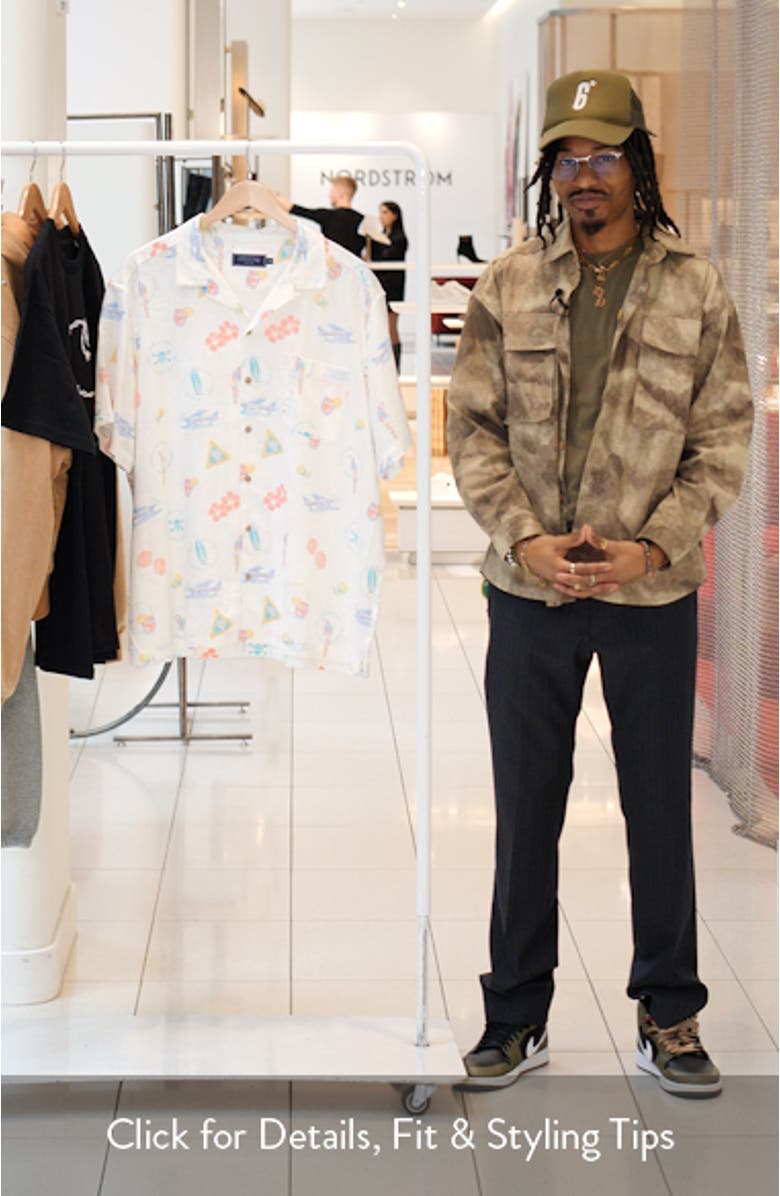 Sea The Keys Seabreeze Linen Blend Camp Shirt, sales video thumbnail